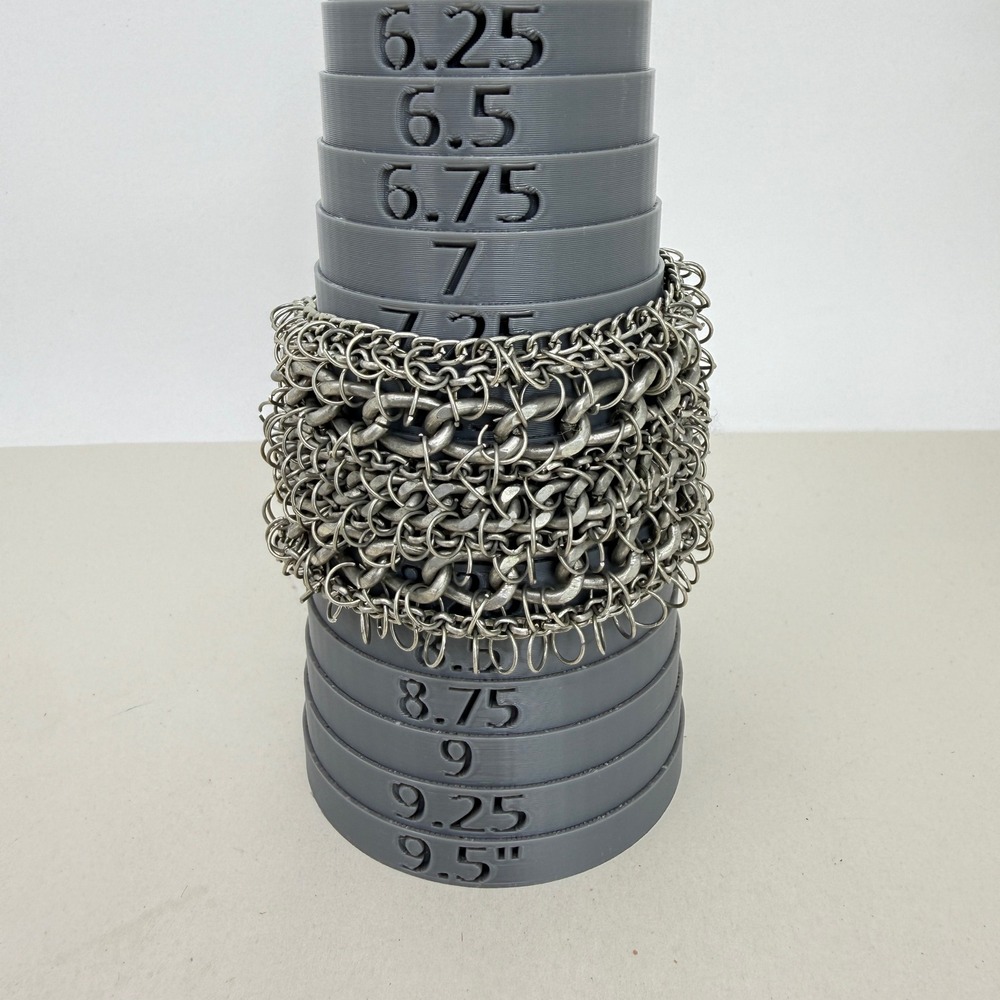 Chunky Chainmail Statement Bracelet Toggle Clasp … - image 6